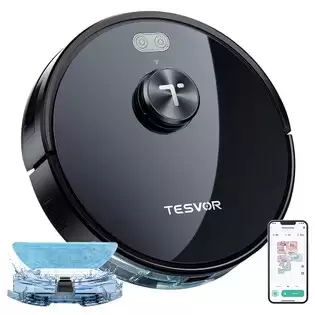 Pay Only $195.99 For Tesvor S5 Max Robot Vacuum Cleaner, 3 In 1 Vacuum Mopping Sweeping, 6000pa Suction, Lidar Navigation, 600ml Dust Box, 5200mah Battery, Max 260 Mins Runtime, App/voice Control With This Coupon Code At Geekbuying