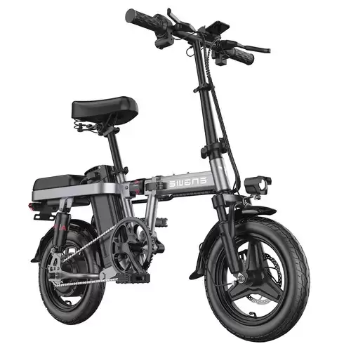 Order In Just $592.94 Engwe T14 Folding Electric Bicycle 14 Inch Tire 250w Brushless Motor 48v 10ah Battery 25km/h Max Speed - Grey With This Discount Coupon At Geekbuying