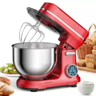 Pay Only €109.00 For Biolomix Bm602e 5l Kitchen Stand Mixer, 1200w 11-speeds Dc Motor, Digital Oled Screen, Low Noise, With Dough Hook, Flat Beater And Whisk With This Coupon Code At Geekbuying