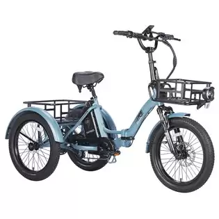 Pay Only €2149.00 For Fafrees F20 Mate Electric Tricycle, 500w Brushless Motor, 48v/18.2ah Battery, 20*3.0-inch Fat Tires, 25km/h Max Speed, 110km Max Range, Hydraulic Disc Brakes - Blue With This Coupon Code At Geekbuying