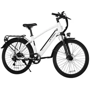 Pay Only €699.00 For Laifook Seeker Electric Bike, 250w Motor, 36v 9ah Battery, 26'' Tires, 25km/h Max Speed, 60km Range, Front Fork Suspension, Disc Brakes, Shimano 7 Speed, Lcd Display - White With This Coupon Code At Geekbuying