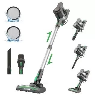 Order In Just €89.99 Vactidy V9 Cordless Vacuum Cleaner, 25kpa Suction 1l Dustbin 5 Layers Filtration System 2200mah Removable Battery Up To 45min Runtime One-button Emptying Led Touch Panel With Led Headlights With This Discount Coupon At Geekbuying