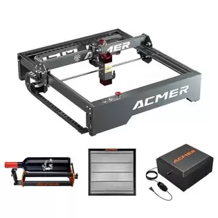 Pay Only $390.23 For Acmer P1 10w Laser Engraver + M2 Laser Rotary Roller + E10 Laser Bed + C4 Air Assist Kit With This Coupon Code At Geekbuying