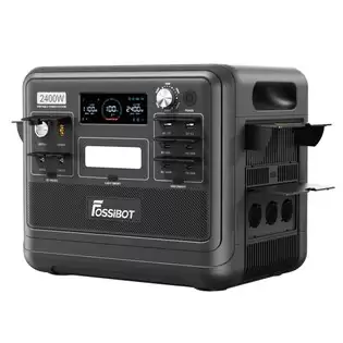 Order In Just €789.00 Fossibot F2400 Portable Power Station, 2048wh/640000mah Lifepo4 Battery, 2400w(4600w Peak) Solar Generator, 3xac Rv Car Usb Type-c Qc3.0 Pd Dc5521 Pure Sine Wave Full Outlets, 1.5 Hours Fast Charging, Mppt Charge Controller Bms - Black With This Discoun