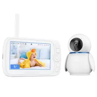 Pay Only €78.99 For Proscenic Bm300 Baby Monitor, 1080p Hd Camera, 5 Inch Screen, Night Vision, 2-way Audio, Vox Mode, Temperature Sensor, 3600mah Battery, 300m Transmission Range With This Coupon Code At Geekbuying
