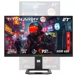 Order In Just $262.04 Titan Army P2710s Gaming Monitor, 27-inch 2560*1440 16:9 Fast Ips Lcd Screen, 240hz Refresh Rate, 1ms Gtg, Hdr 400, Adaptive-sync, Dynamic Od, Game Mode & 10 Scenario Modes, Pbp & Pip Split-screen Mode, Rotating Stand, Wall Mounting With This Discount C