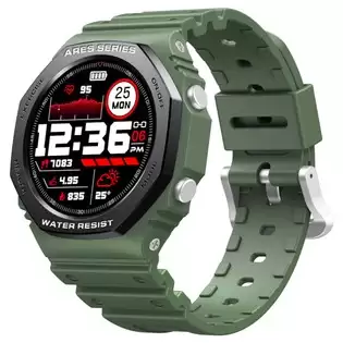 Order In Just $34.99 Zeblaze Ares 2 Bluetooth Smartwatch 1.09 Inch Touch Screen Heart Rate Blood Pressure Monitor 50m Water-resistant 260 Mah Battery 45 Days Standby Time - Green With This Discount Coupon At Geekbuying