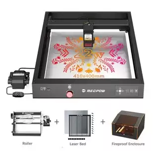 Order In Just $589.72 Mecpow X4 22w Laser Engraver Cutter + Fc1 Fireproof Enclosure + Laser Bed + Rotary Roller With This Discount Coupon At Geekbuying