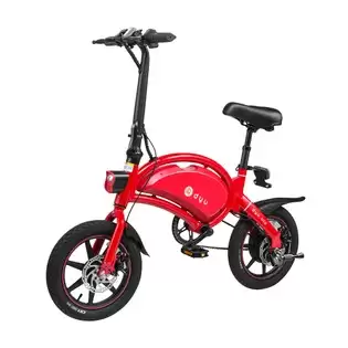 Order In Just $505.71 Dyu D3+ Folding Moped Electric Bike 14 Inch Inflatable Rubber Tires 240w Motor 10ah Battery Max Speed 25km/h Up To 45km Range Dual Disc Brakes Adjustable Height App Control - Red With This Discount Coupon At Geekbuying