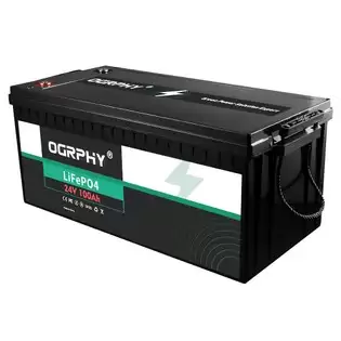 Pay Only $489 For Ogrphy Lifepo4 24v 100ah Lithium Battery, 2560wh Energy, 5000 Deep Cycles, Built-in 100a Bms With This Coupon At Geekbuying