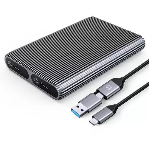 Pay Only $37.99 For Orico-am2c3-2n-gy-bp Tool Free Aluminum Dual-bay M2 Nvme*2 Ssd Enclosure 10gbps Solid State Drive Case With This Coupon At Geekbuying