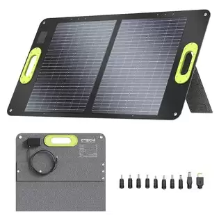Pay Only €62.00 For Ctechi Sp-60 60w Portable Foldable Solar Panel, 23% High Conversion Rate, Ip67 Waterproof With This Coupon Code At Geekbuying