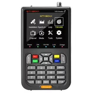 Order In Just €44.99 Gtmedia V8 Finder 2 Satellite Finder Digital Fta Dvb-s/s2/s2x Signal Measuring Meter Detector Receiver - Black With This Discount Coupon At Geekbuying