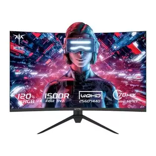 Order In Just €169.99 Ktc H27s17 27-inch 1500r Curved Gaming Monitor Qhd 2560x1440 16:9 Eled 170hz 120% Srgb 4000:1 Contrast Ratio 1ms Mprt Response Time Low Motion Blur Compatible With Freesync G-sync Usb 2xhdmi2.0 2xdp1.4 Audio Out Vesa Mount With This Discount Coupon At G