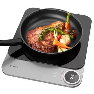Pay Only €128.50 For Tokit Portable Induction Hob Pro, 2100w Electric Cooktop Countertop Burner, 99 Power Adjustment, 20mm Ultra-thin, App Control With This Coupon Code At Geekbuying