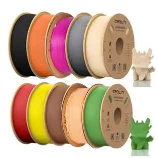 Pay Only €129.99 For 10kg Creality Hyper-pla Filament - (1kg Black +1kg Red+1kg Peachy-pink + 1kg Gray + 1kg Yellow + 1kg Orange + 1kg Brown + 1kg Skin Color + 1kg Green + Strawberry Red) With This Coupon Code At Geekbuying