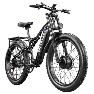Order In Just $1,738.42 Gunai Gn68 Electric Bike, 2*1000 Motor, 48v 17.5ah Battery, 26*3.0-inch Fat Tires, 50km/h Max Speed, 80km Max Range, Shimano 7 Speed, Mechanical Disc Brake With This Discount Coupon At Geekbuying