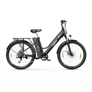 Pay Only $#value For Onesport Ot18 City Electric Bike, 26*2.35 Inch Wide Tires, 250w Motor 25km/h, 36v 14.4ah Big Battery Up To 100km Max Range, Shimano 7-speed, Front Shock-absorbing Fork, 25 Degree Climbing Bluetooth App - Black With This Coupon Code At Geekbuying