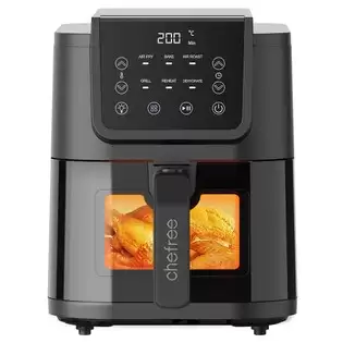 Pay Only €69.99 For Chefree Afw01 6 In 1 Air Fryer Toaster, 5l Capacity, 1500w Power, Rapid Air Circulation, Visible Window, Led Touchscreen, 100+ Recipes Online With This Coupon Code At Geekbuying