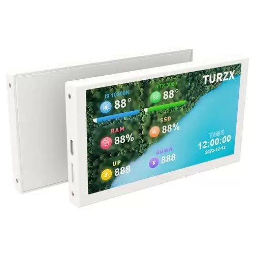 Order In Just $46.42 5.0 Inch Ips Type-c Secondary Screen Cpu Gpu Ram Hdd Monitoring Usb Display - White With This Coupon At Geekbuying