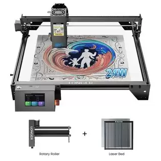 Order In Just $446.64 Longer Ray5 20w Laser Engraver + Laser Bed + Rotary Roller With This Discount Coupon At Geekbuying