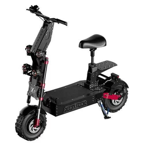 Order In Just $3099 Obarter-x7 Super Electric Scooter 14 Inch Off Road Tires 4000w*2 Dual Motors 60v 60ah Battery 90km/h Max Speed 120kg Load 140km Range With Seat With This Coupon At Geekbuying