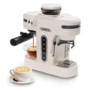 Pay Only $177.10 For Hibrew H14 Espresso Coffee Machine, 20 Bar High Pressure, 15-gear Grinder Setting, Pre-brew Function, Ntc Temperature Control, Cup Capacity Setting - Beige With This Coupon Code At Geekbuying