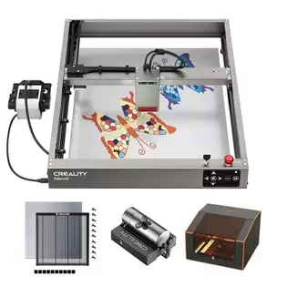 Pay Only $1,001.27 For Creality Falcon2 40w Laser Engraver Cutter + Rotary Roller + H44 Laser Bed + Fc1 Laser Engraver Enclosure With This Coupon Code At Geekbuying