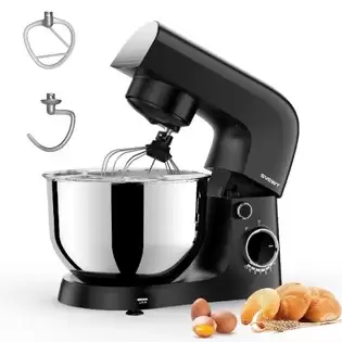 Pay Only $135.38 For Svewt 1500w Food Mixer, With 5.5qt Stainless Steel Bowl, Dough Hook, Beater And Whisk, 10 Speeds For Baking Mixing With This Coupon Code At Geekbuying