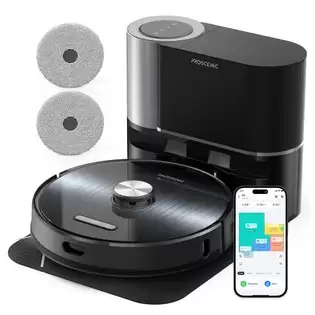 Pay Only €279.99 For Proscenic M9 Robot Vacuum Cleaner Laser Navigation 4500pa Suction Dual Rotation Mops Carpet Detection 2.5l Dust Bag 5200mah Battery Max 250 Mins Runtime Google Home Alexa & App Control - Black With This Coupon Code At Geekbuying