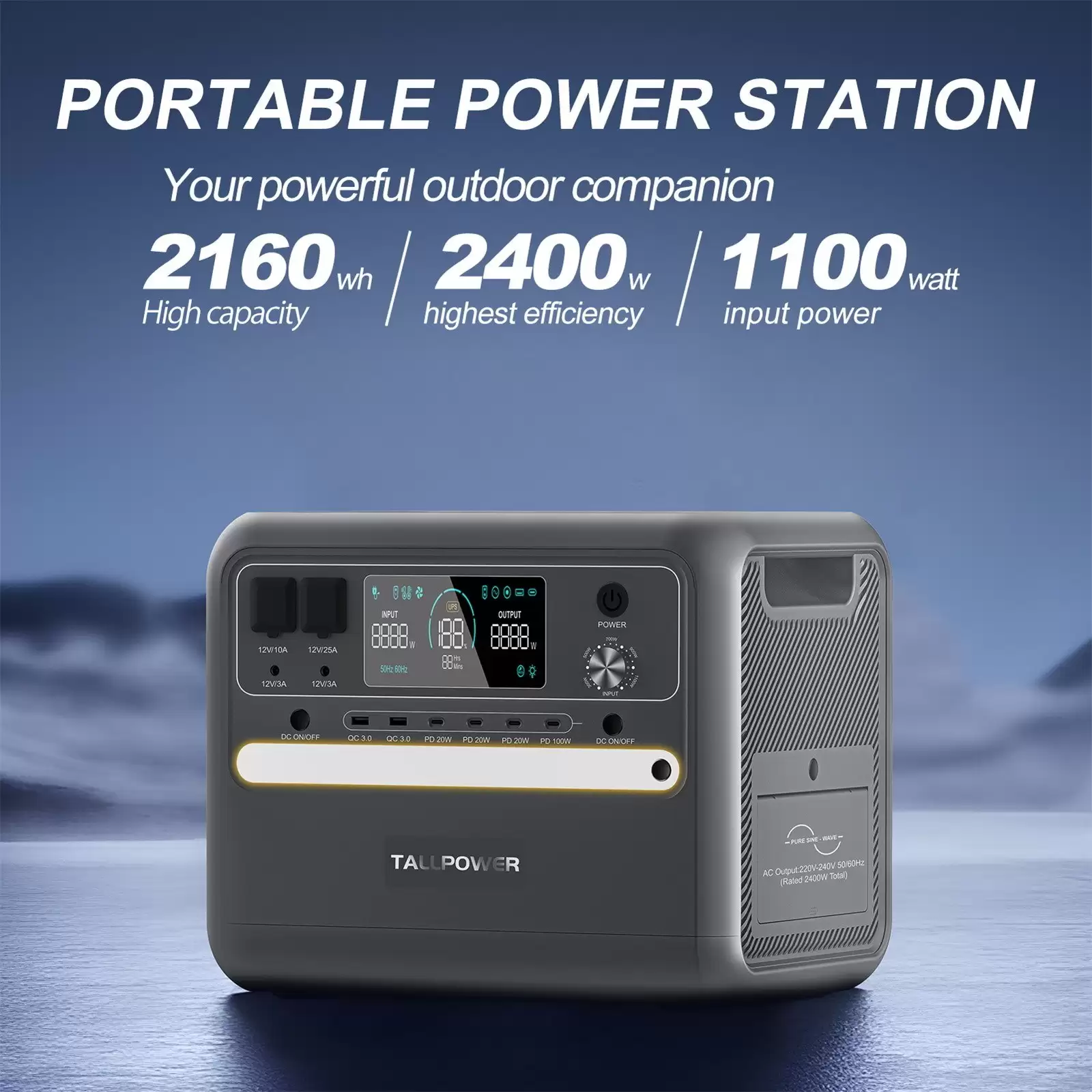 Order In Just $769 Tallpower V2400 Portable Power Station With This Discount Coupon At Cafago