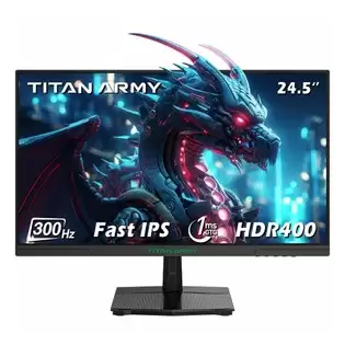 Pay Only $174.98 For Titan Army P2510hs Gaming Monitor, 24.5-inch 1920*1080 Csot Fast Ips Screen, 300hz Refresh Rate, Hdr400, 121% Srgb, 1ms Gtg Response Time, Adaptive-sync, Hardware Low Blue Light, Gaming Assist, Pip/pbp Display, Vesa Mounting With This Coupon Code At Geek