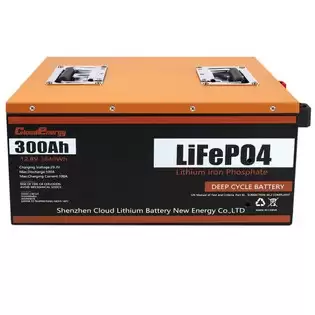 Pay Only €769.00 For Cloudenergy 12v 300ah Lifepo4 Battery Pack Backup Power, 3840wh Energy, 6000+ Cycles, Built-in 100a Bms, Support In Series/parallel, Perfect For Replacing Most Of Backup Power, Rv, Boats, Solar, Trolling Motor, Off-grid With This Coupon Code At Geekbuyin