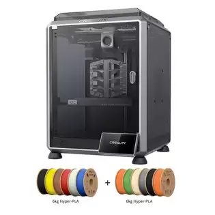 Pay Only $627.70 For Creality K1c 3d Printer + 12kg Creality Hyper-pla Filament - 2kg Black + 1kg Skin Color + 1kg Yellow + 1kg Green + 2kg Orange + 1kg Brown +1kg Red + 1kg Blue + 1kg Grey + 1kg White With This Coupon Code At Geekbuying