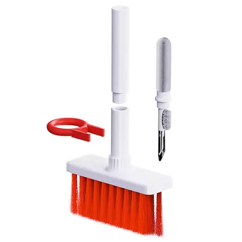 Pay Only $7.49 For Cleaner Kit For Keyboard Soft Brush 5 In 1 Multifunction Computer Cleaning Brush Dust Remover Tools Kit With Keycap Puller Red With This Coupon At Geekbuying