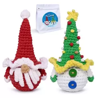 Order In Just $15.82 Nestledcrafts Christmas Crochet Kit For Beginners, Amigurumi Knitting Kit, With Step-by-step Video Tutorials - Santysnow With This Discount Coupon At Geekbuying