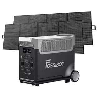 Order In Just €2399.00 Fossibot F3600 Portable Power Station + 2 X Fossibot Sp420 420w Solar Panel, 3840wh Lifepo4 Solar Generator, 3600w Ac Output, 2000w Max Solar Charge, Fully Recharge In 1.5 Hours, 13 Output Ports, Lcd Screen, Removable Flashlight Torch, 3w Led Light Wit