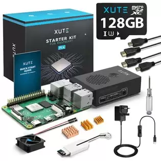 Order In Just €145.00 Raspberry Pi 4 Model B 4gb Ram Starter Kit With 128gb Micro Sd Card - Eu Plug With This Discount Coupon At Geekbuying
