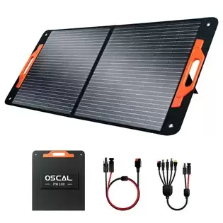 Pay Only €119.00 For Blackview Oscal Pm100 Foldable Solar Panel, Ip65 Waterproof, With Type-c Qc3.0, Usb Output And 5-in-1 Cable With This Coupon Code At Geekbuying