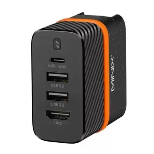 Order In Just $59.99 Minix P4k Wall Charger Hub Power Supply Adapter, 2*usb 3.2, 4k@30hz Uhd Port, Pd60w Fast Charging Type-c Port With This Coupon At Geekbuying