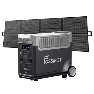 Pay Only €1899.00 For Fossibot F3600 Portable Power Station + Fossibot Sp420 420w Solar Panel, 3840wh Lifepo4 Solar Generator, 3600w Ac Output, 2000w Max Solar Charge, Fully Recharge In 1.5 Hours, 13 Output Ports, Lcd Screen, Removable Flashlight Torch, 3w Led Light With Thi