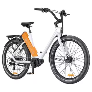 Order In Just €1449.00 Engwe P275 St Urban Electric Bike, 250w Brushless Mid-drive Torque Sensor Motor, 36v 19.2ah Battery, 260km Max Range, Hydraulic Disc Brake, 27.5'' Spoke Tires, Shimano 9-speed - White Orange With This Discount Coupon At Geekbuying