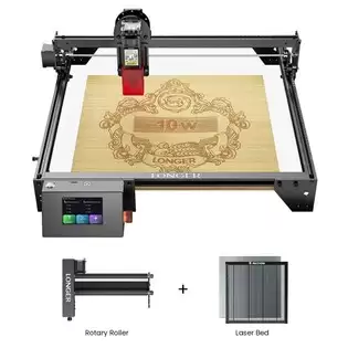 Pay Only $314.38 For Longer Ray5 10w Laser Engraver + Laser Bed + Rotary Roller With This Coupon Code At Geekbuying