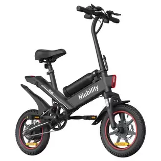 Pay Only $610.12 For Niubility B14s Electric Bike 14*2.125 Inch Tire 48v 400w Motor 32km/h Max Speed 8.7ah + 6.4ah Dual Battery Dual Disc Brake - Black With This Coupon Code At Geekbuying