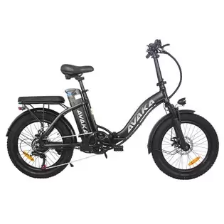 Pay Only €799.00 For Avaka Bz20 Plus Electric Bike Foldable 20*3.0 Inch Fat Tires 500w Brushless Motor 25km/h Max Speed 48v 18.2ah Battery 100km Range 120kg Max Load Dual Disc Brake Shimano 7-speed Gear Ip54 Waterproof Lcd Display Spoke Wheel - Black With This Coupon Code A