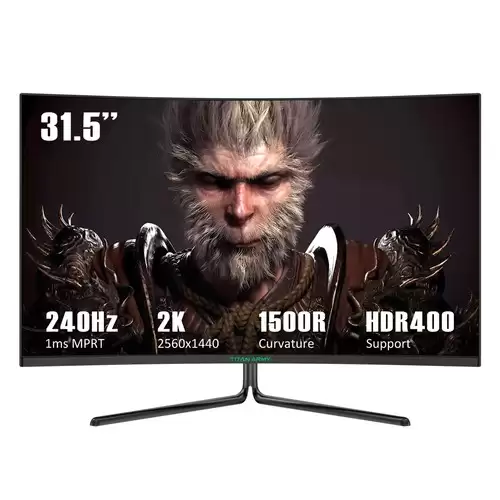 Order In Just $309.99 Titan Army C32c1s Gaming Monitor, 31.5-inch 2560x1440 2k 1500r Curved Screen, 240hz Refresh Rate, Hdr400 Brightness, 1ms Mprt, Adaptive Sync, 99% Srgb, Support Pip & Pbp Display, Low Blue Light With This Coupon At Geekbuying