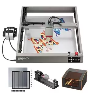 Pay Only €1049.00 For Creality Falcon2 40w Laser Engraver Cutter Kit, With Rotary Kit Pro & Laser Bed & Laser Engraver Enclosure With This Coupon Code At Geekbuying