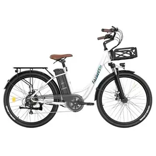 Pay Only €959.00 For Fafrees F26 Lasting Electric Bike, 250w Motor, 36v 20.3ah Battery, 26*1.95'' Tires, 25km/h Max Speed, 140km Range, Shimano 7 Speed, Mechanical Disc Brakes, 2.3-inch Lcd Display - White With This Coupon Code At Geekbuying