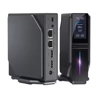 Pay Only €184.99 For (2024 Upgraded Version) Ouvis S1 Mini Pc With Lcd Screen Rgb Light, Intel Alder Lake N95 4 Cores Up To 3.4ghz, 16gb Ram 512gb Ssd, 2*hdmi 2.0 4k Hd Dual Display, Wifi 5 Bluetooth 4.2, 2*usb 3.0 2*usb 2.0 2*rj45 - Eu Plug With This Coupon Code At Geekbuyi