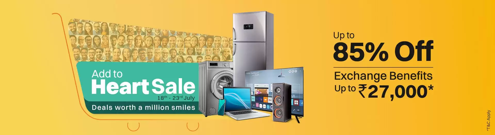 Get Up To 85% Off + Bank & Exchange Offers At Croma Deal Page